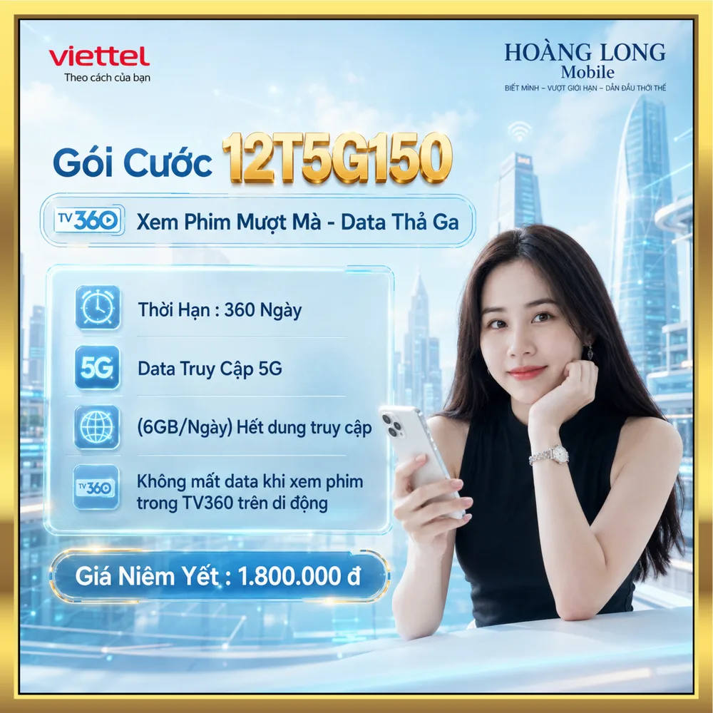 Ảnh minh họa gói 12T5G150