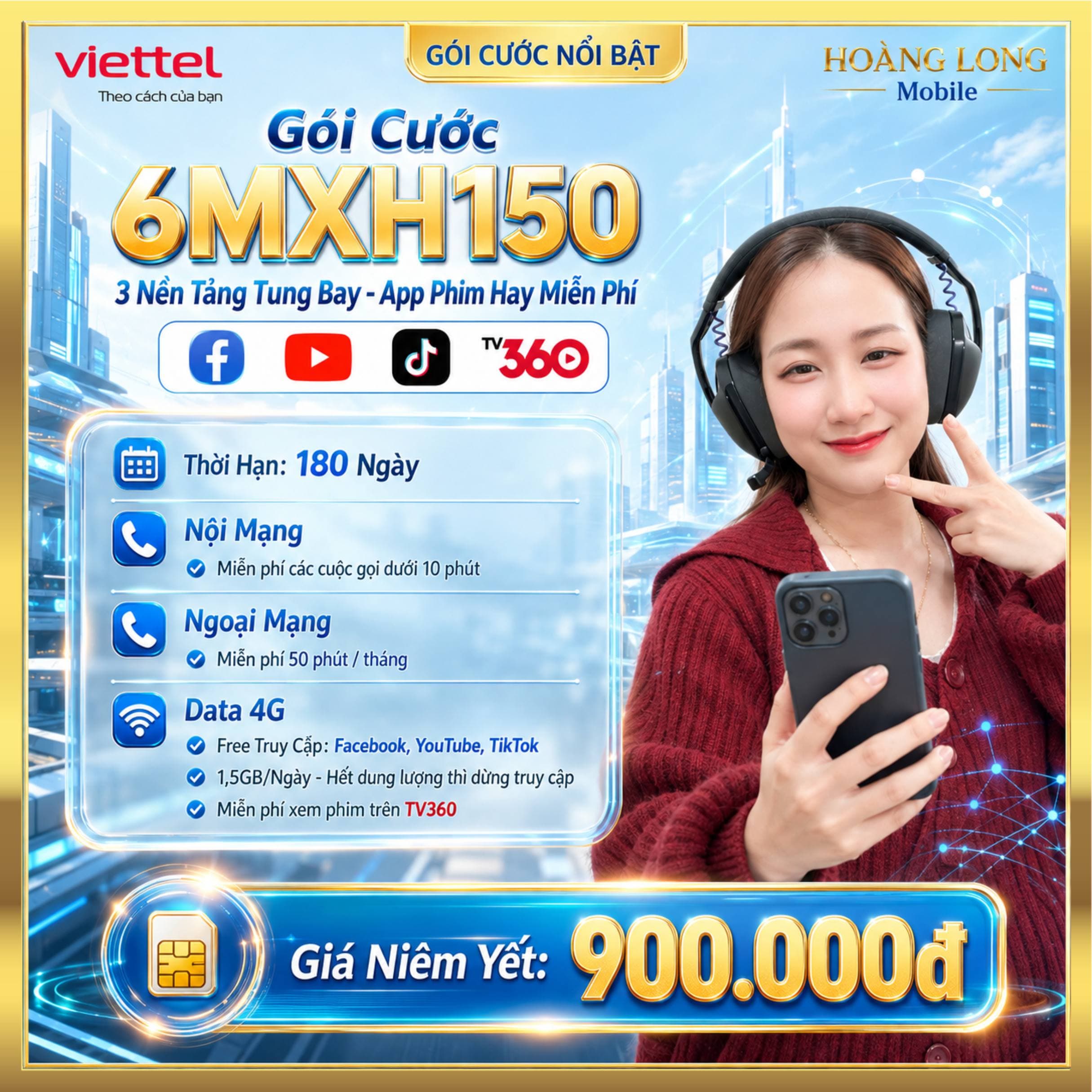 Ảnh minh họa gói 6MXH150
