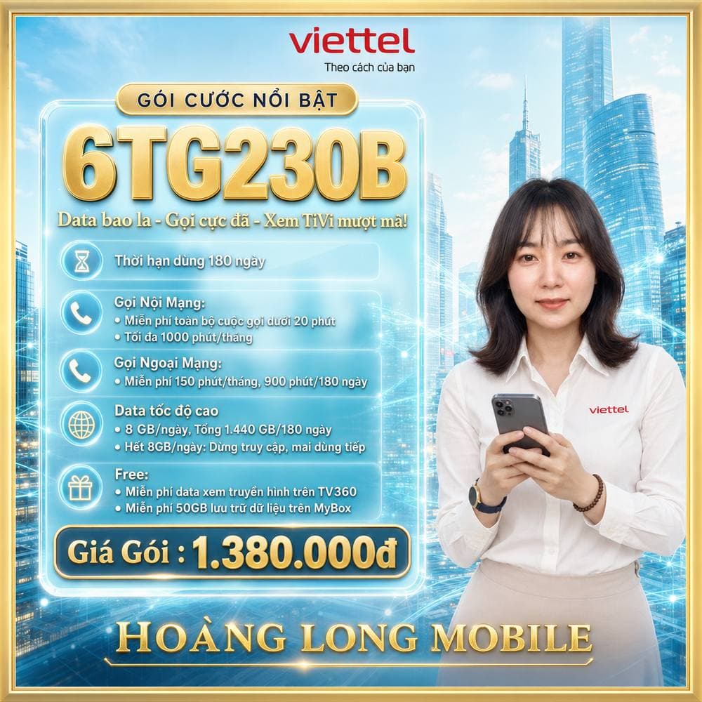Ảnh minh họa gói 6T5G230B