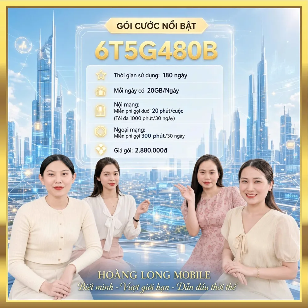 Ảnh minh họa gói 6T5G480B